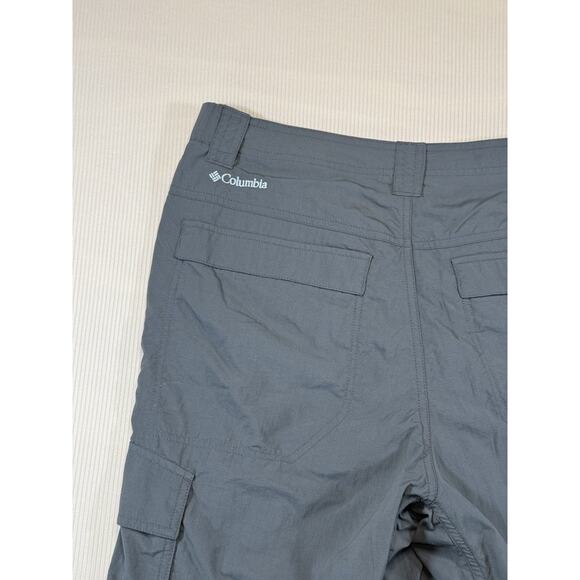 Columbia Omni-Shade Cargo Shorts Men’s 34W Gray Nylon Sun Protection Hiking - Picture 3 of 8